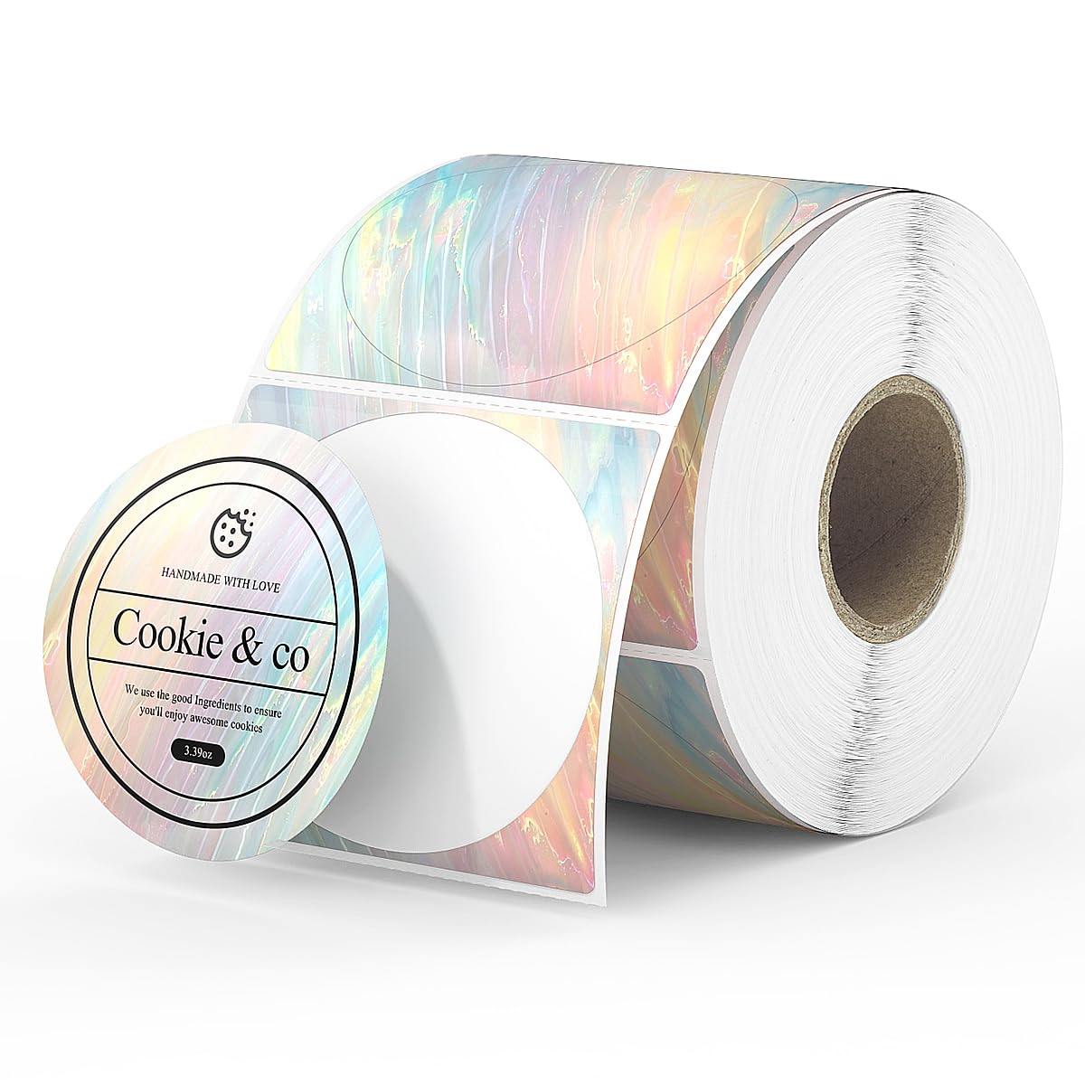 Etiquetas Térmicas Munbyn 5cm Round Shell Texture 500 Labels