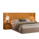 Cabeceira Casal Extensível Frida Com 2 Mesas De Apoio - 7 Decor Cinamomo