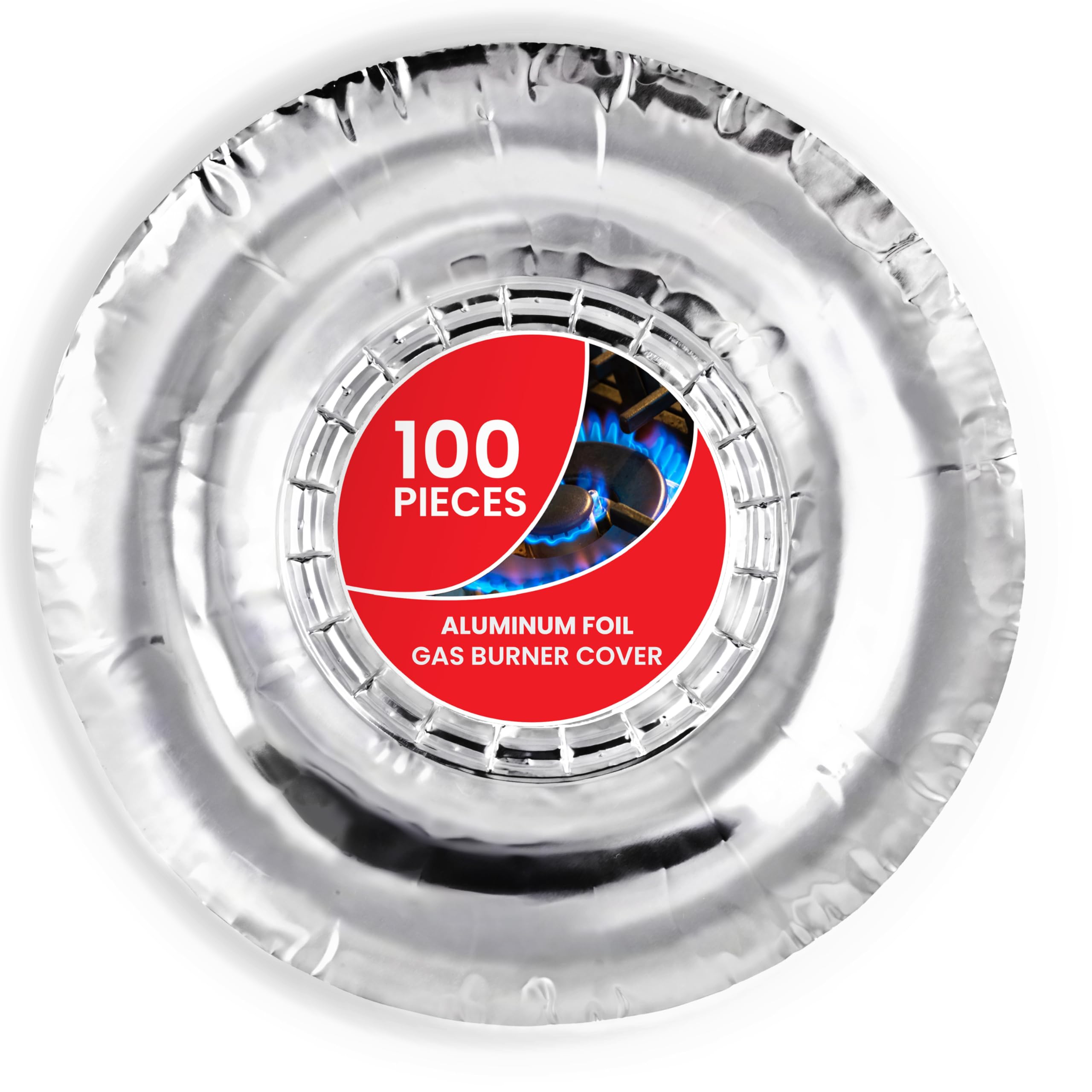 Forros De Queimador A Gás Stock Your Home Aluminium Foil, Pacote Com 100