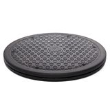 Organizador De Mesa Giratória Lazy Susan Rampro 30 Cm De Plástico Preto