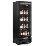 Cervejeira Vertical Porta De Vidro 410 Litros Gcb40vlb Gelopar Expositor All Black 110v