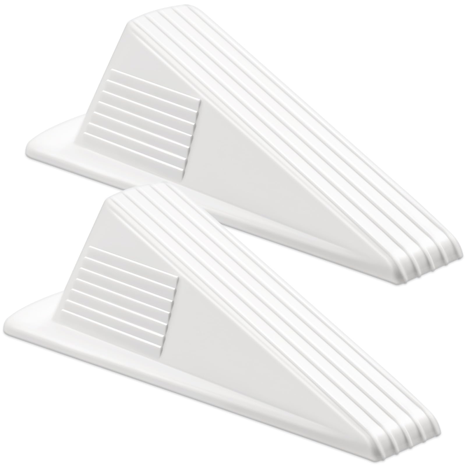Door Stopper Frienda Jumbo Heavy Duty, 5 Cm De Altura, 2 Peças, Branco