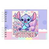 Livro Colorir Stitch Fofo Infantil Caderno Desenho Pintar 50