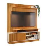Combo Home + Painel Para Tv 60 Polegadas Ares - 7 Decor Cinamomo E Off White