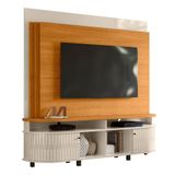 Combo Home + Painel Para Tv 60 Polegadas Daytona - 7 Decor Calacata E Off White