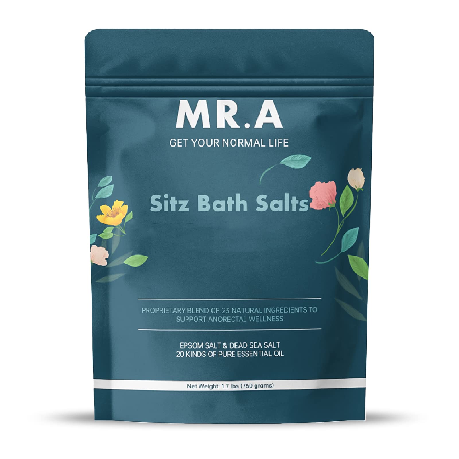 Sais De Banho Sitz Mr.a Para Hemorróidas 770g Com 23 Ingredientes