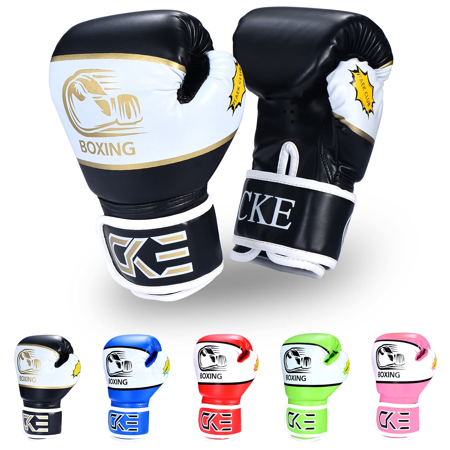 Luvas De Boxe Cke Kids Boys Girls Junior Youth 5-12 Anos