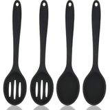 Conjunto De Utensílios De Cozinha Boao Silicone, 4 Peças, Resistente Ao Calor