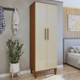 Multiuso 2 Portas 5 Prateleiras Aurora Nature/off White