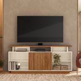 Rack Para Tv 75 Polegadas 70,5cm X 160cm Salvador Off White / Amendoa