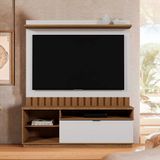 Estante Para Tv 60 Polegadas Diamantina Amendoa / Off White