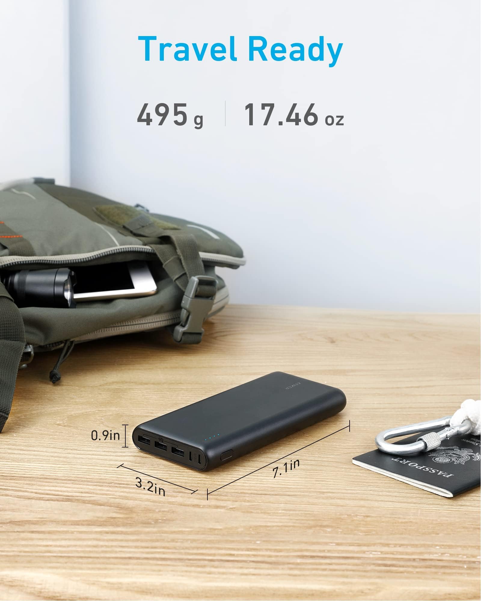 Banco De Potência Anker Powercore 26800mah 3 Portas Usb - Carrefour