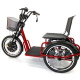 Triciclo Eletrico Fox 800w Freio Disco E Re Vermelho Duos Bike
