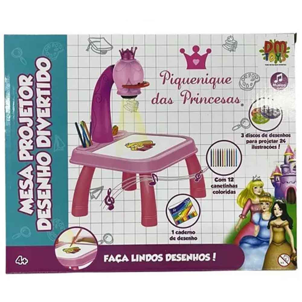 Mesa Projetora Para Desenho Piquenique Das Princesas 24 Imagens Dm Toys