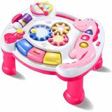 Mesinha De Atividades Didaticas Musical E Luzes Rosa Zoop Toys