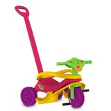 Triciclo Mototico Passeio E Pedal Rosa Verde Bandeirante