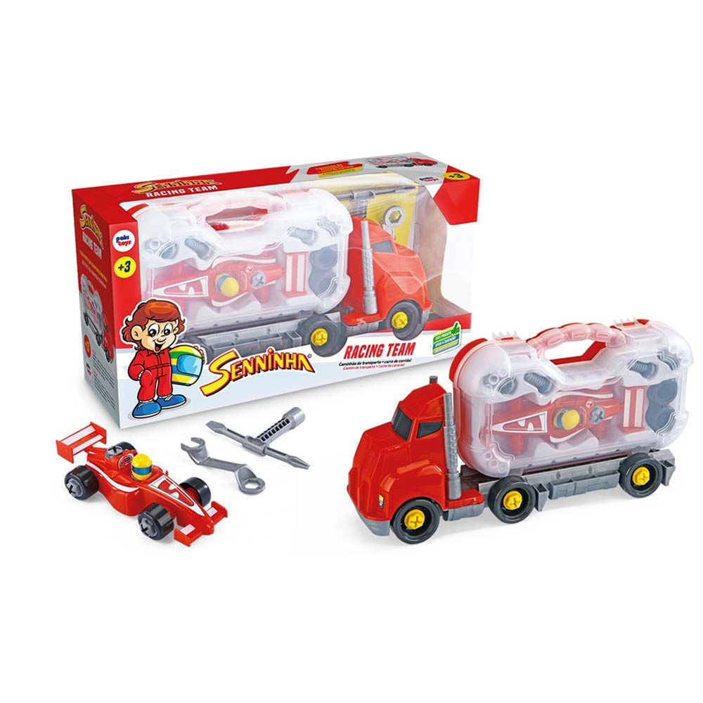 Caminhao Desmontavel Senninha Racing Team 31 Pecas Pakitoys