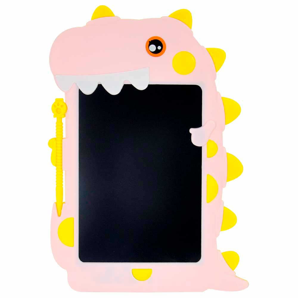 Lousa Educativa Quadro Lcd Dino Rosa Dm Toys