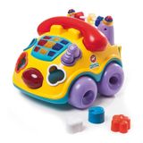 Carrinho Telefone Didatico Com Luz E Som Falafone Tateti