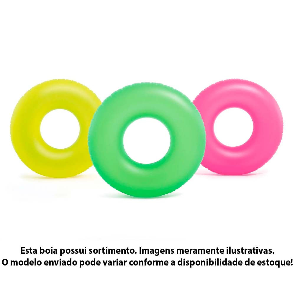 Boia Infantil Inflavel Boia Neon Sortida Intex