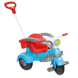 Triciclo Infantil Passeio E Pedal Velocita Classic Azul Calesita
