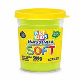 Massinha De Modelar Art Kids Soft 500g Amarelo Limao Acrilex