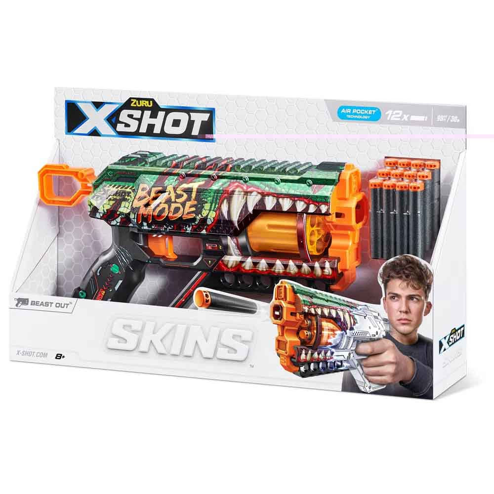 Lancador De Dardos X Shot Skins Griefer Beast Out 12 Dardos Candide