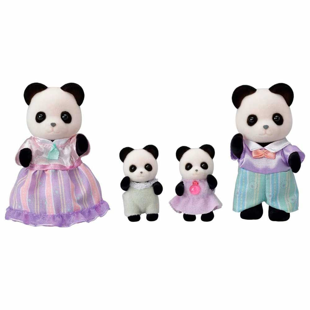 Figuras Sylvanian Families Familia Dos Pandas Graciosos Epoch Magia