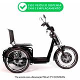Triciclo Eletrico Village Pam 800w Preto Plug And Move