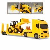 Caminhao De Transporte Pollux Construction Trator Hl 600 Carregadeira Silmar