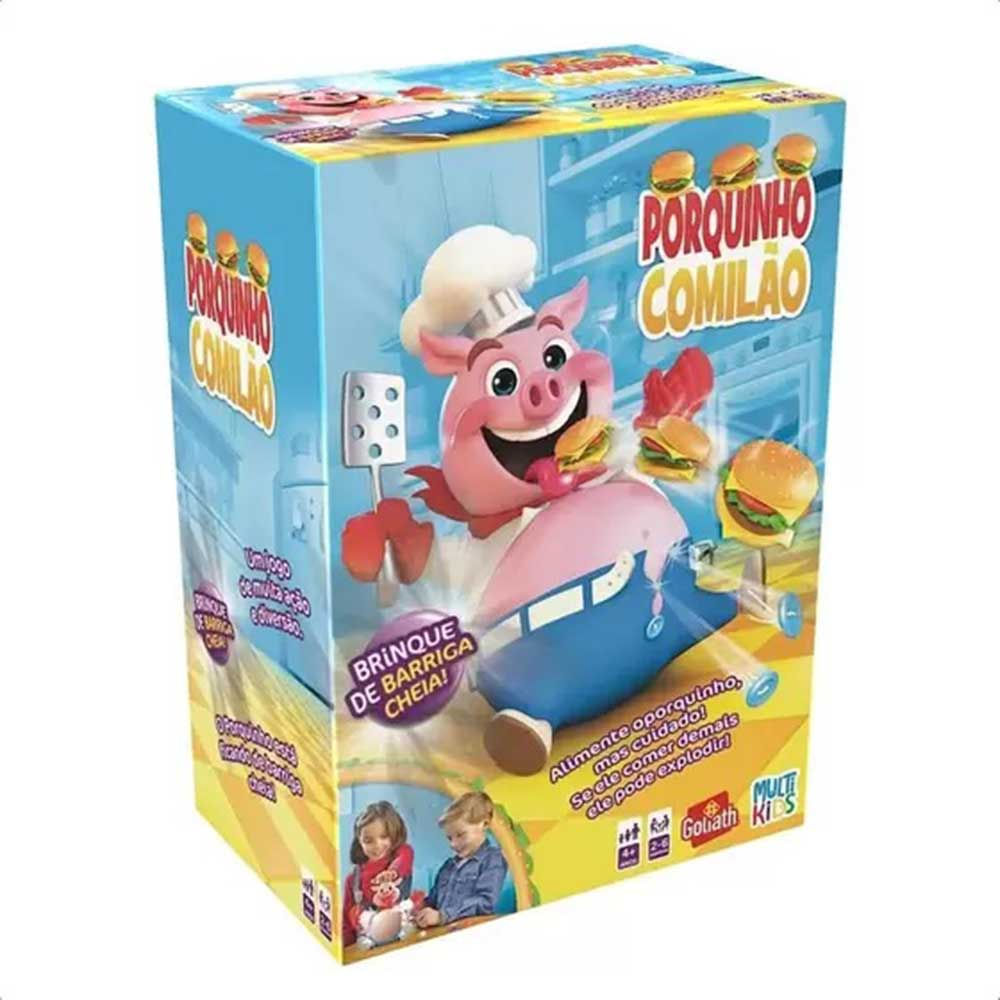 Jogo Infantil Porquinho Comilao Multikids