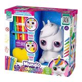 Figura De Pintar Mundo Colorido Unicornio Cofrinho Super Toys