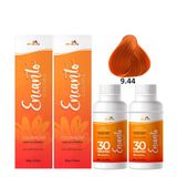 Kit Beleza Ruiva Encanto Colors 9.44 E Oxigenada 30vol 9%
