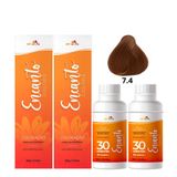 Kit Beleza Ruiva Encanto Colors 7.4 E Oxigenada 30vol 9%