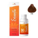 Kit Beleza Ruiva Encanto Colors 7.4 E Oxigenada 30vol 9%