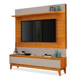 Estante Home Theater Antalya Freijó-maní Para Tv Até 75 - Móveis Luapa Freijó-maní