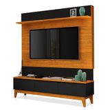 Estante Home Theater Antalya Freijó-preto Para Tv Até 75 - Móveis Luapa Freijó-preto