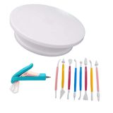 Kit Bailarina Giratória Com Caneta Confeiteiro E 8 Estecas