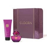 Kit Presente Perfume E Hidratante Eudora Roxo Miniatura