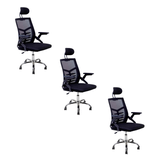 Cadeira Escritório Executiva Diretor Relax Ergonômica Com Apoio De Cabeça - 3