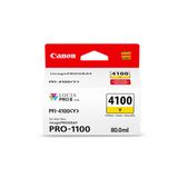 Tanque De Tinta Canon Pfi-4100 Amarelo Genuíno Para Imageprograf Pro-1100
