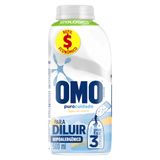 Lava Roupas Líquido Omo Puro Cuidado para Diluir Frasco 500ml Refil Econômico