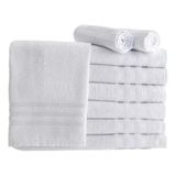 Toalha Rosto Branca Luxuosa Ideal Presentear Estilo Entrega