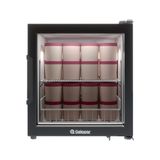 Refrigerador Bancada Com Porta De Vidro 85l Gfb75 Gelopar Expositor Preto 220v