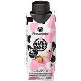 Bebida Láctea Milk Moo Mimosa Sabor Brigadeiro Branco Com Morango 250ml