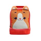 Lancheira Infantil Térmica 2 Alças Gatinho Com Bolso Escolar