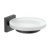 Kit Com 2 Saboneteira Up Matte Design Elegante Preto Matte