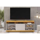 Rack Bancada P/ Tv Até 60 Pol Dili 1600x67cm Cedro/bali - Dj Móveis