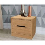 Mesa Cabeceira Casal S822 C/ 2 Gavetas Canela - Kappesberg