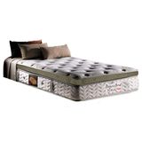 Colchão Solteiro Molas Visco Ensacadas Masterpocket Imperatore Eco Bamboo Euro Pillow (88x188x34) - Herval